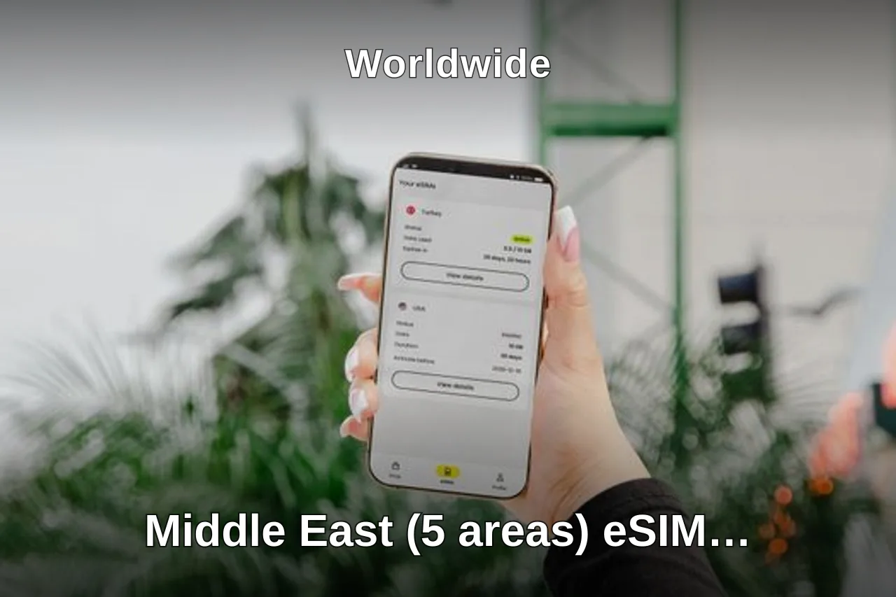 Middle East (5 areas) eSIM Data