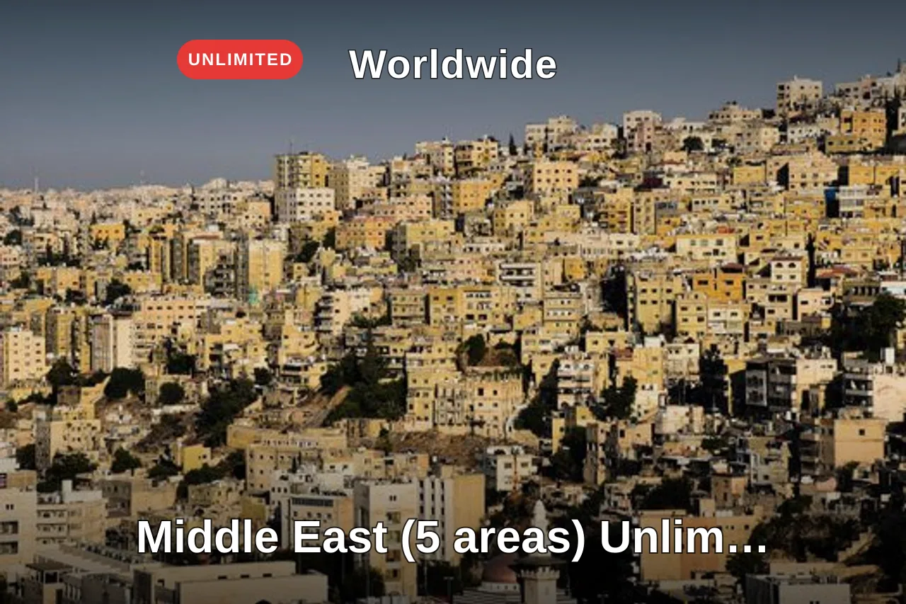 Middle East (5 areas) Unlimited eSIM