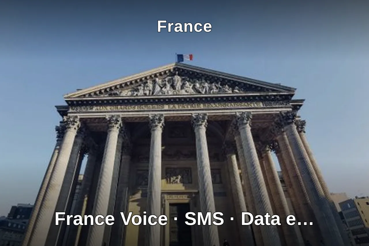 France Voice · SMS · Data eSIM