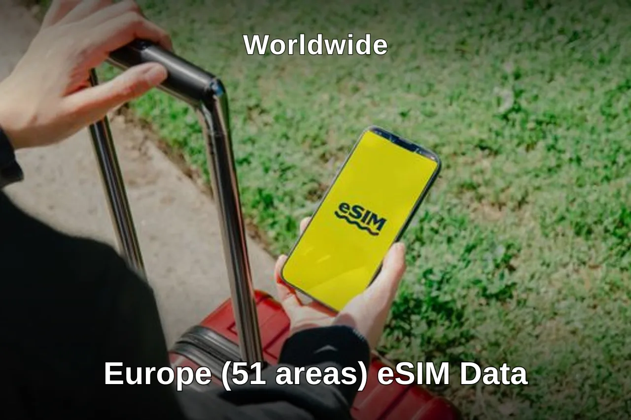 Europe (51 areas) Data eSIM